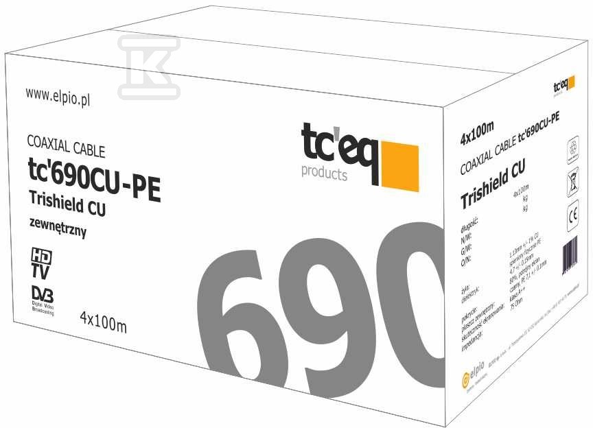 TC'690 Coaxial Cable CU-PE/100 - 26717